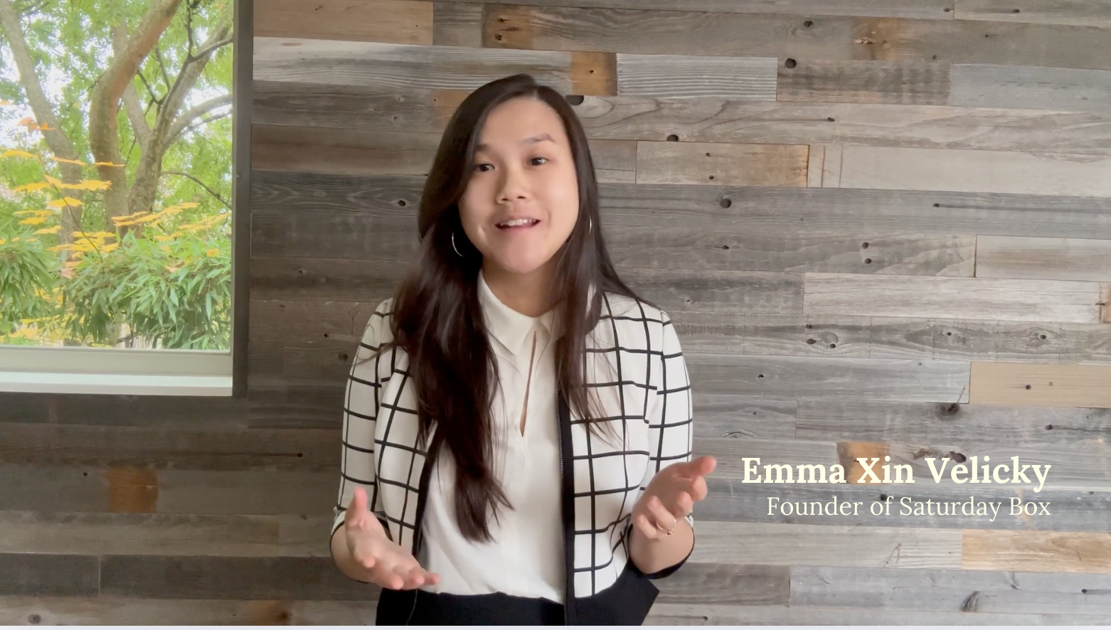 Load video: Video of founder introducing Saturday Box brand and backstory