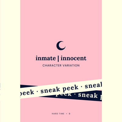 Sneak peek of front of inmate | innocent character card from Hard Time set